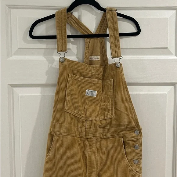 Levi's Brown Corduroy Overalls - Picture 2 of 6